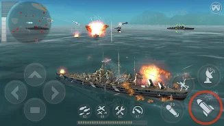 WARSHIP BATTLE:3D World War II Capture d'écran 1