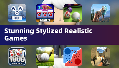 Jeux stylisés réalistes époustouflants