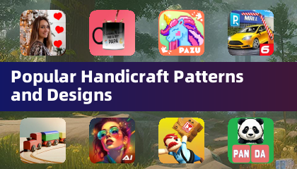 流行手工艺图案和设计